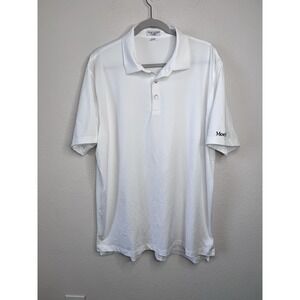 Peter Millar Summer Comfort Polo Shirt Men's XL Moelis Logo Performance Golf